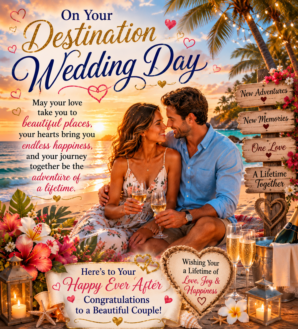 Destination Wedding Card